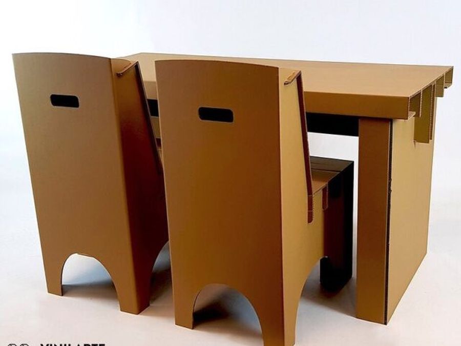 Trabajo de elementos de cartón y PLV realizado por Vinilarte