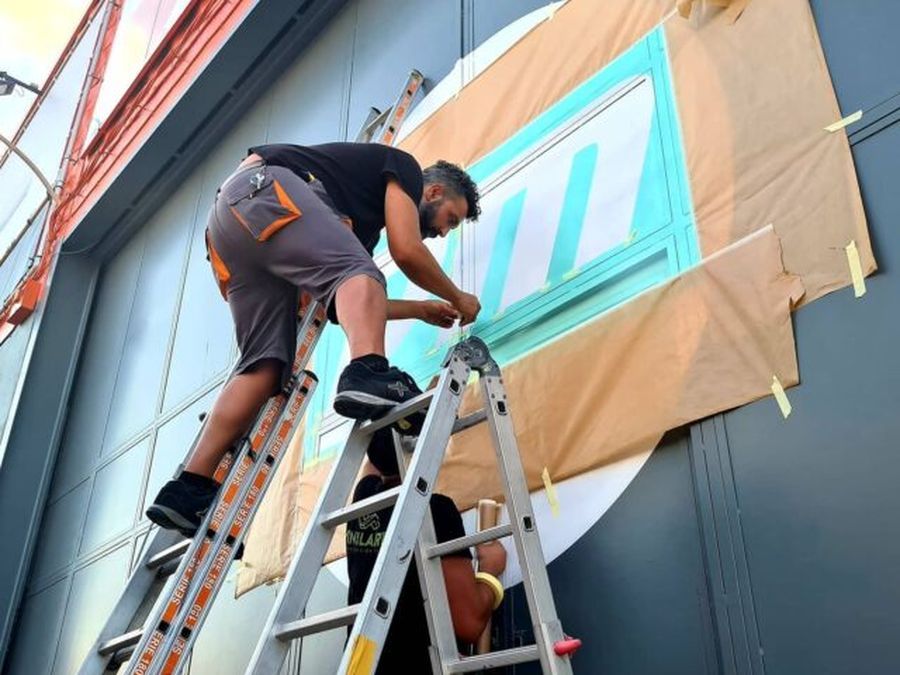 Trabajo de instalación de Vinilarte (9)